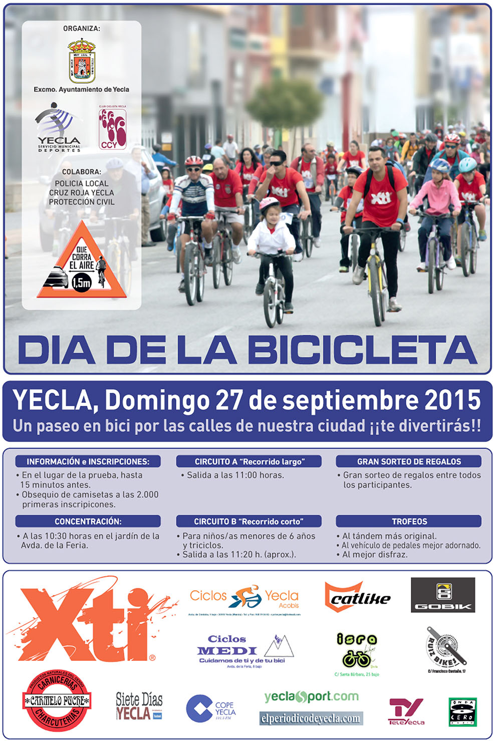 cartel bici yecla 2015