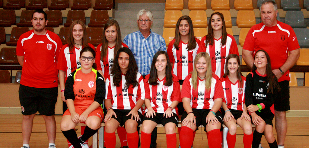 Plantilla Cadete SD Hispania Futbol Sala Femenino
