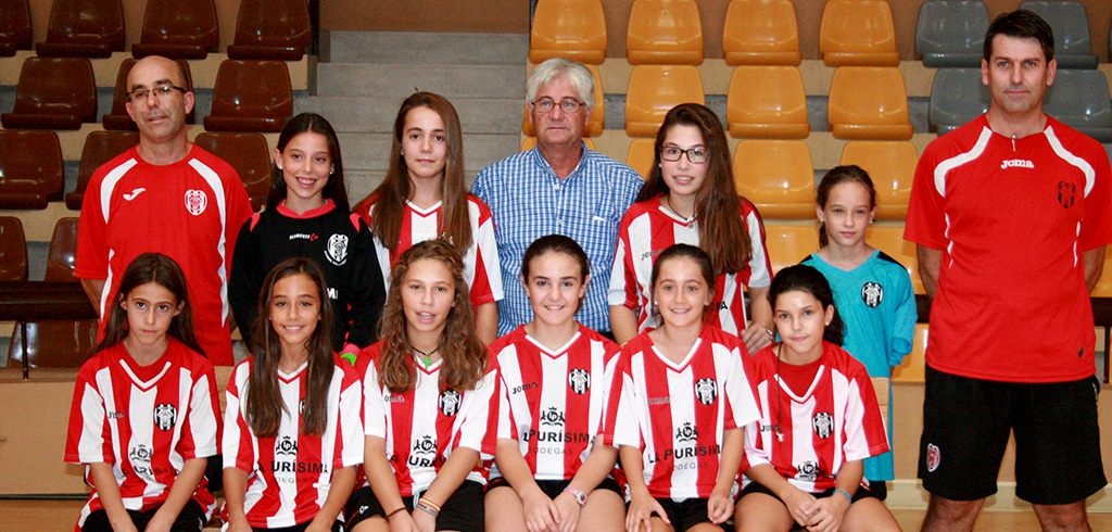 Plantilla Infantil SD Hispania Futbol Sala Femenino