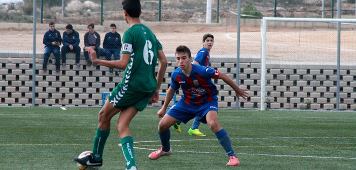 Instante del partido entre Cadete A y Real Murcia