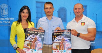 Raquel Palao, Pedro Romero y Ceferino Ferrández, en la presentación del certamen / Á. Delegido