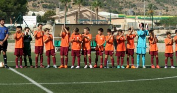 El Alevín A, preparado ante el Santomera / EF Ciudad de Yecla
