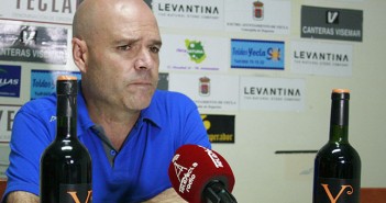 Sanjuán comparece en sala de prensa tras vencer al Alhama / Á. Ayala