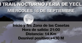 cartel trail nocturno feria de yecla 2015
