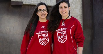 Ángela Górriz y Rebeca Muñoz, jugadoras de la SD Hispania / I. Azorín