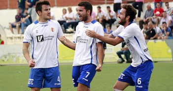 Verdú, flanqueado por Rumbo y Rafa en su etapa azulgrana / Archivo