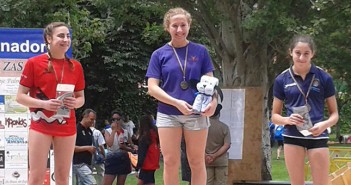 Inma Martínez-Quintanilla, en lo más alto del podio