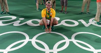 El yeclano Alberto Yago, en la pista de tenis de Río 2016
