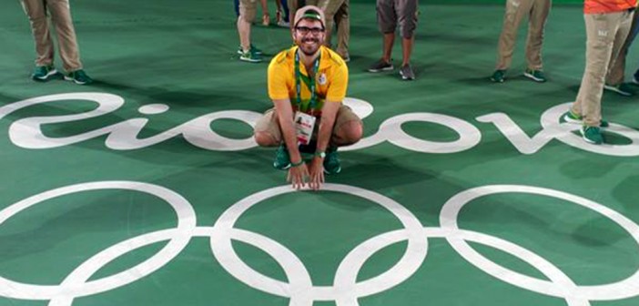 El yeclano Alberto Yago, en la pista de tenis de Río 2016