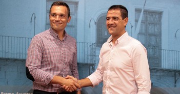Romero y Serrejón, en la presentación de Elpozo - Palma Futsal / GMC
