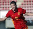 Eva Navarro celebra gol Serbia