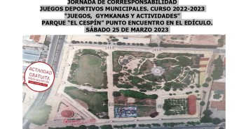 INFORMACIÓN JORNADA JUEGOS, GYMKANAS Y ACTIVIDADES. SÁBADO 25 DE MARZO DE 2023. EL CESPIN