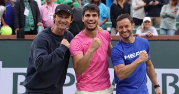 Juan Carlos Ferrero, Carlos Alcaraz y Juanjo Moreno